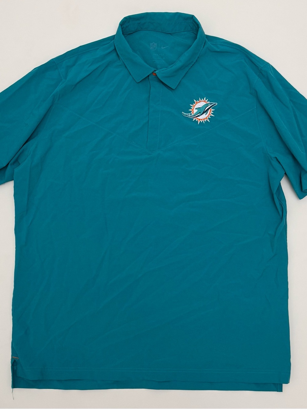 Nike NFL Miami Dolphins Dri-FIT On-Field Men's Athletic Polo Shirt in Teal